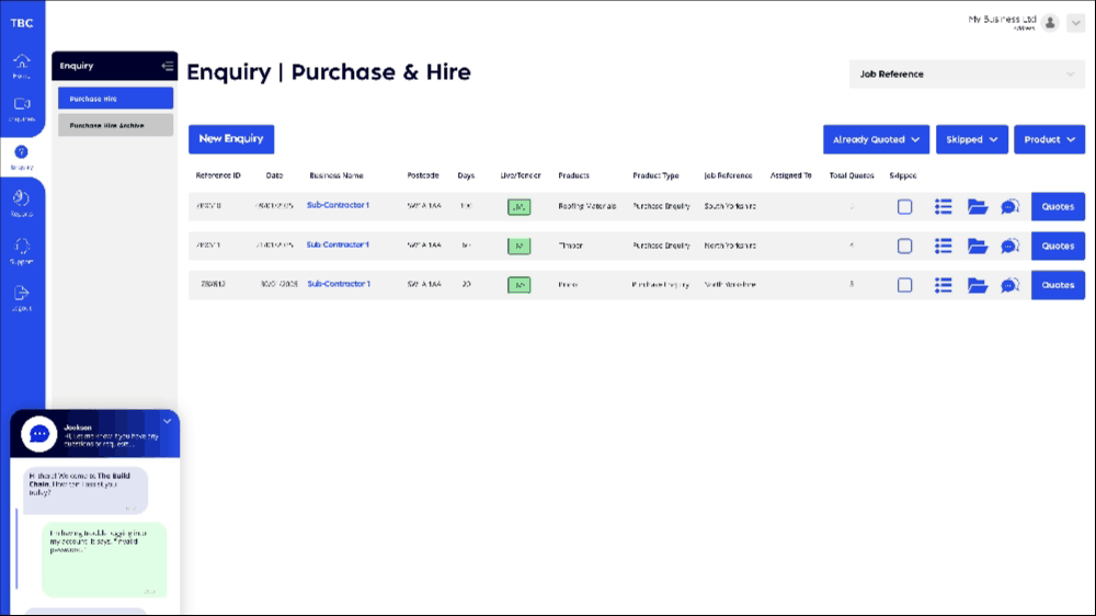 The Build Chain - Speed up your procurement processes